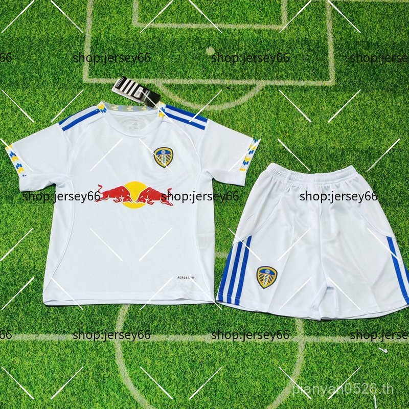 Leeds United Home Soccer Jersey สำหรับเด็ก พร้อมกางเกงขาสั้น