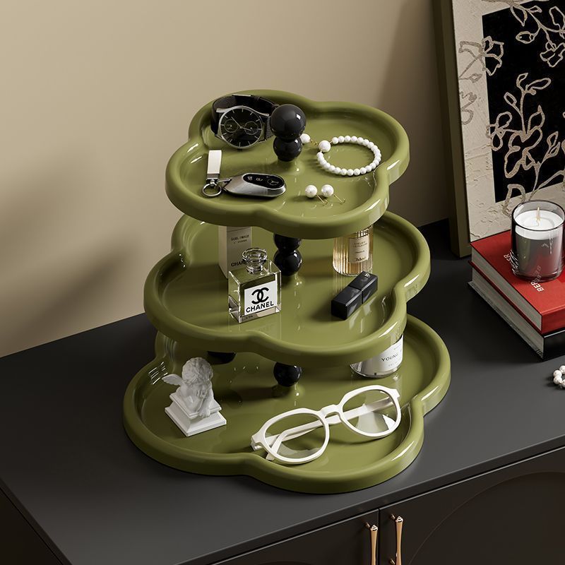 Vintage Desktop Storage Shelf Entryway Key ผู้ถือถาดเครื่องประดับนาฬิกาขาตั้งจอแสดงผลตกแต่งถาด