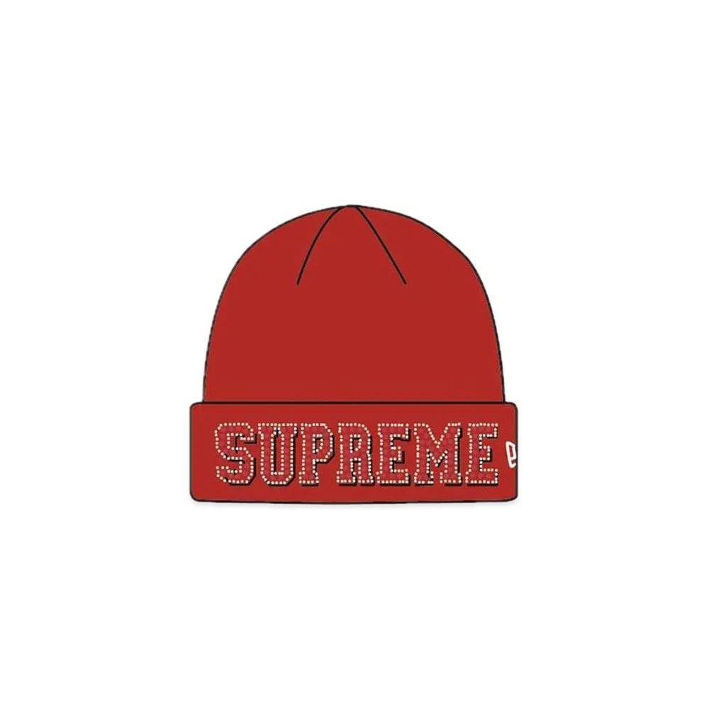 Supreme New Era® Gems Beanie Red Unused