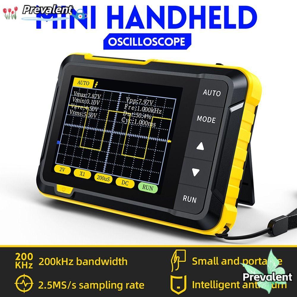 PREVALENT ออสซิลโลสโคปรถยนต์, 800 VPP 2.5MSa/s Digital Oscilloscope, พร้อมเอาต์พุต PWM Type-C ชาร์จอ