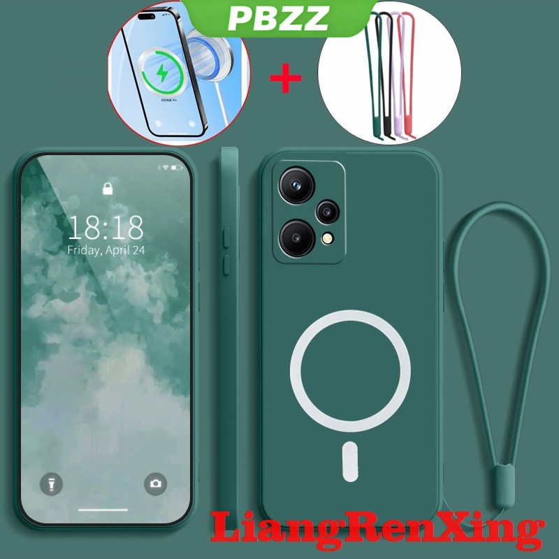 PBZZ เคสสําหรับrealme 9 pro plus realme 9i realme 9 pro + เคสโทรศัพท์SoftcaseซิลิโคนเหลวProtectorกันกระแทกการออกแบบใหม่ความงามไร้สายดูดแม่เหล็กYTBSWX01