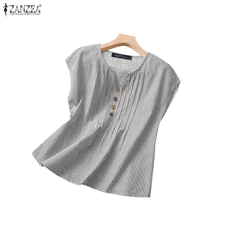 ZANZEA เสื้อกล้ามลําลองคอวีผู้หญิงเกาหลี
