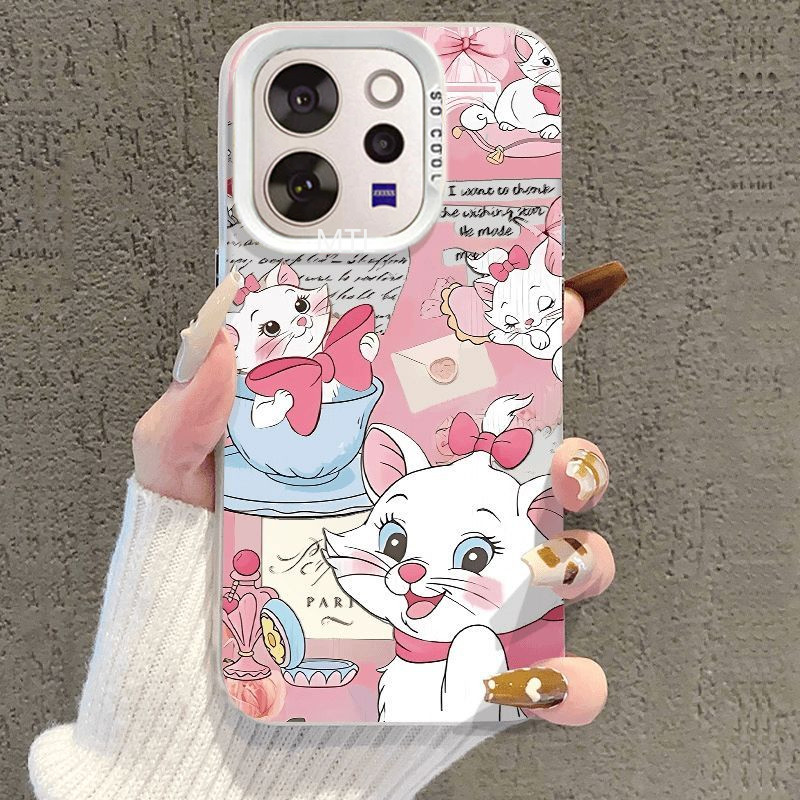 เคส Vivo V70 Case เคสน่ารัก Cat อินเทรนด์กันกระแทกเคสโทรศัพท์ซิลิโคนนุ่มขอบฝ้าความรู้สึกโทรศัพท์สําหรับเด็กผู้หญิงเด็กชายนักเรียน