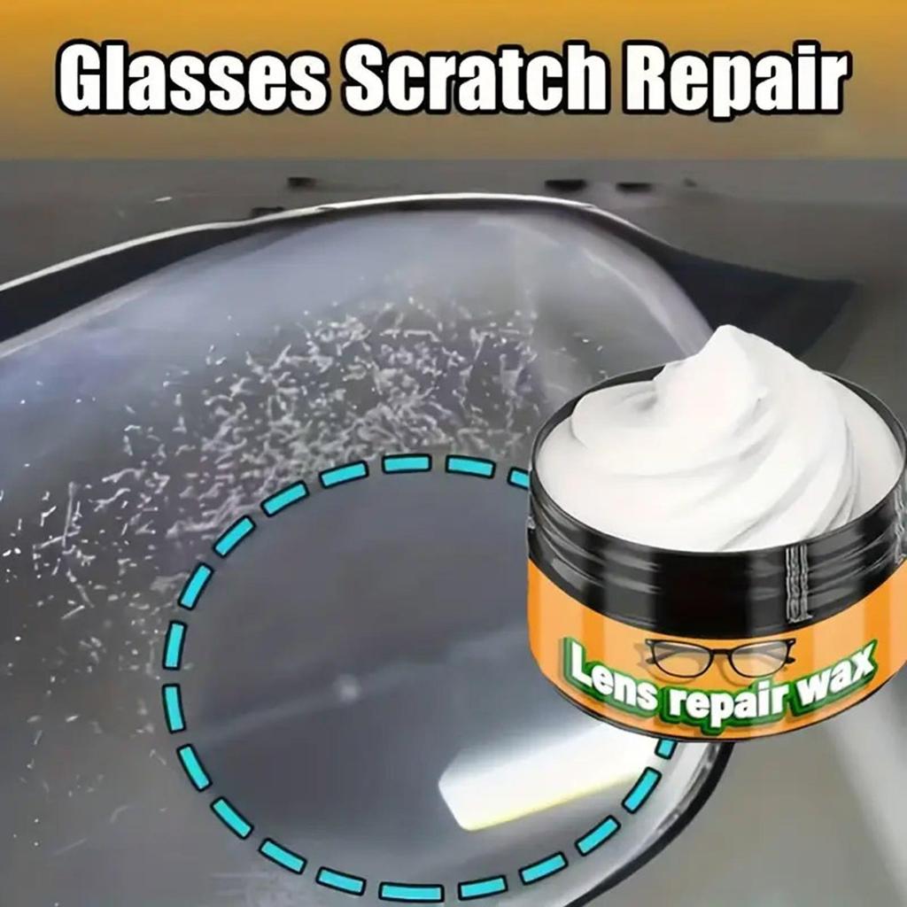 35ml แว่นตา Scratch Repair Wax Glass Scratch Remover Anti Fog แบบพกพาทําความสะอาดเลนส์กระจก Scratch 