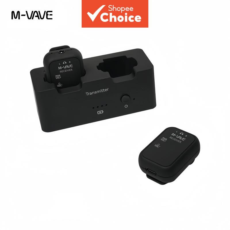 ระบบตรวจสอบหูฟังไร้สาย M-VAVE SWS12 WP-12 / 2.4GHz 1T2R / ความหน่วงต่ําพิเศษ / เล่นได้นาน 24 ชั่วโมง