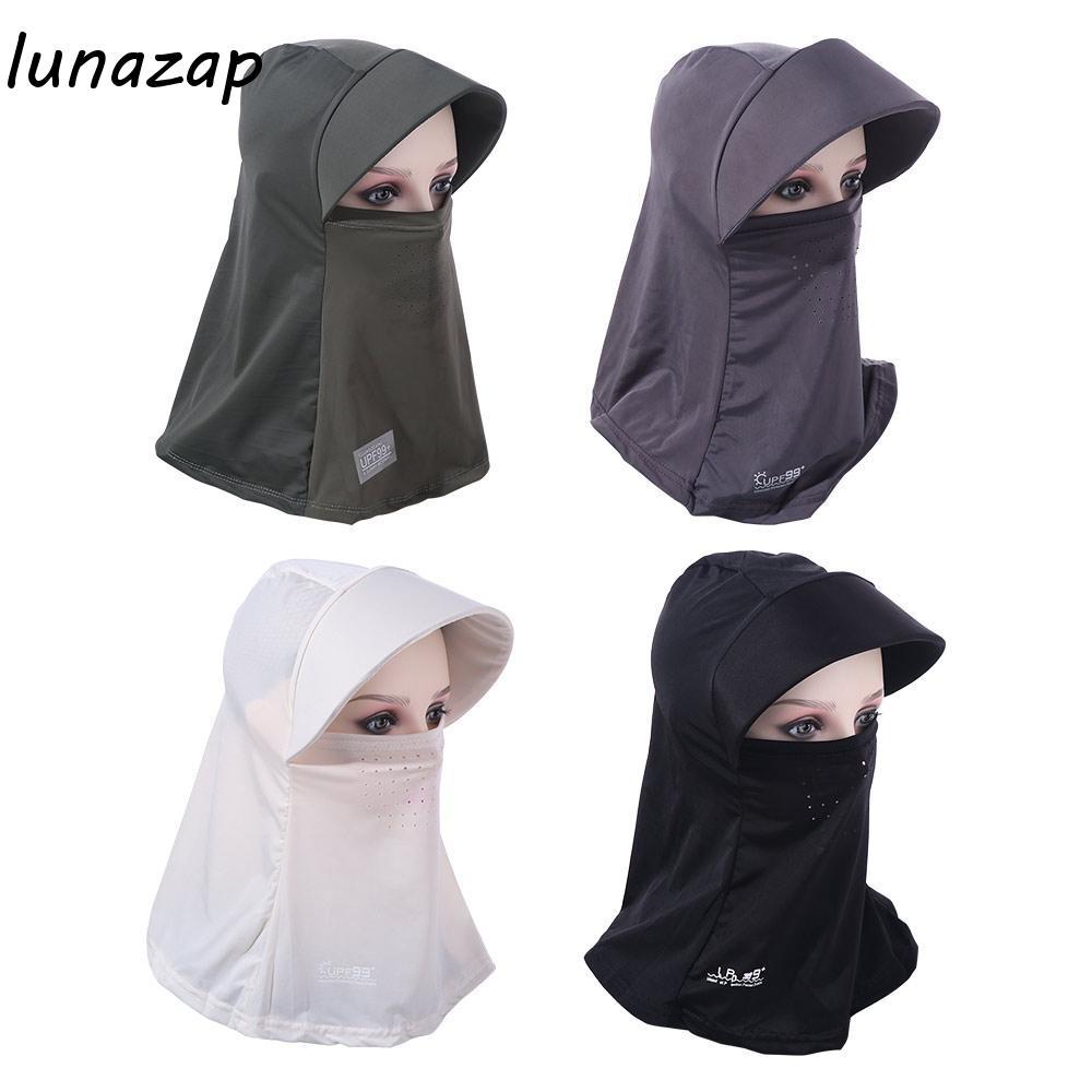 LUNAZAP หมวกกันแดด, หมวกปีกกว้างสำหรับฤดูร้อน ป้องกัน UV พร้อมกรอบหน้ากันฝุ่นและระบายอากาศได้