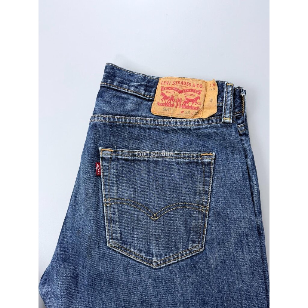 [33-411] กางเกงยีนส์ 501 มือสอง เอววัดจริง 33