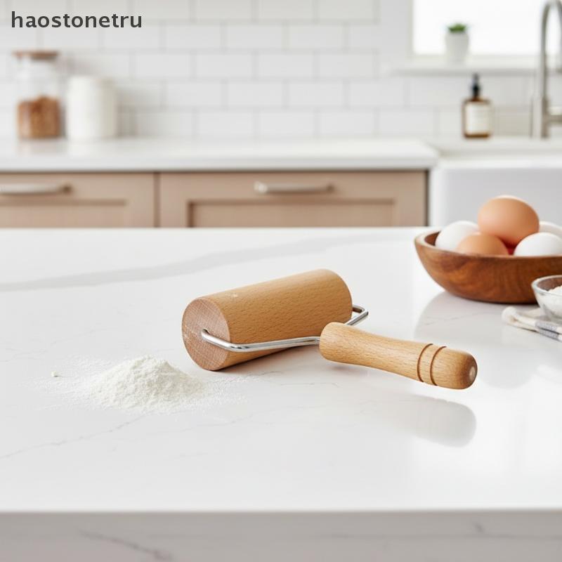 OST Rolling Pin Pastry และ Pizza Baker Roller ไม้เบเกอรี่เครื่องครัว Pastry Rolling Pin Pie Rolling 