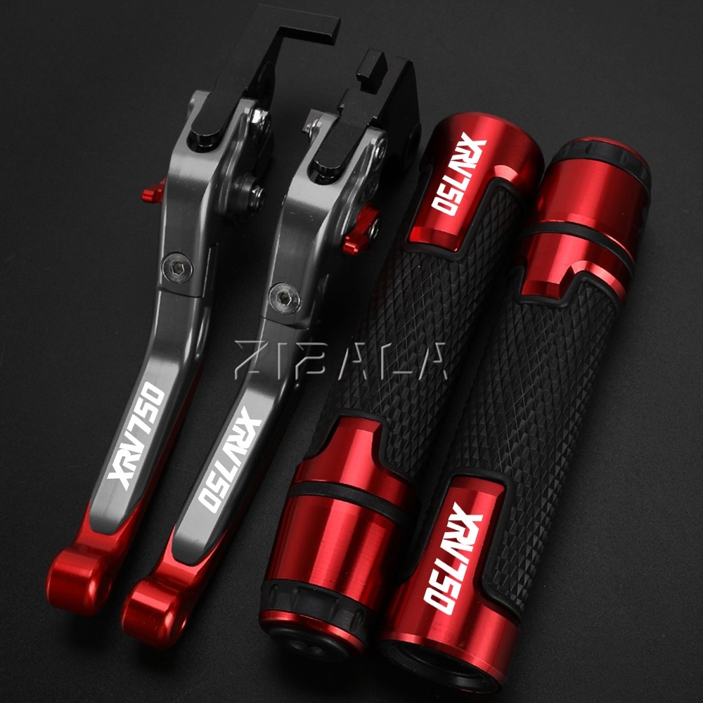 รถจักรยานยนต์คลัทช์เบรคห้ามล้อHandlebar GripsปลายสําหรับHONDA XRV750L-Y XRV 750 XRV750 AFRICA TWIN 1