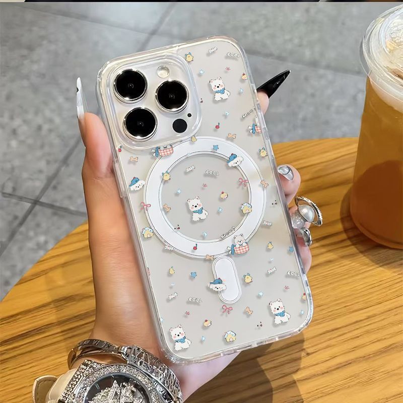 ขนมลูกสุนัขโทรศัพท์มือถือเคสนิ่มเข้ากันได้iPhone 13ProMaxแฟชั่น16Plusพรีเมี่ยม12ProMax 11ProMaxโปร่ง