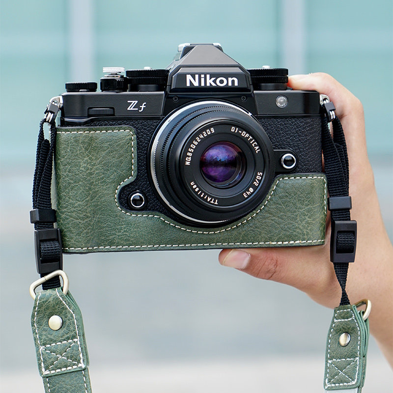 เหมาะสําหรับกระเป๋ากล้อง Nikon ZFC Handle เคสหนัง Nikon z5/z6 ฐานทนแรงกระแทก z50ii กระเป๋ากล้อง zf C