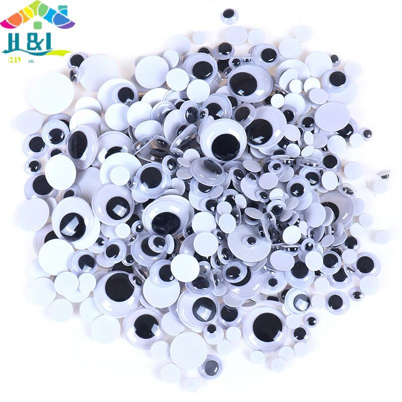 H&L Self-กาวผสมEyesสําหรับของเล่นตุ๊กตาGogly wiggly Eyes DIYอุปกรณ์เสริม {th}