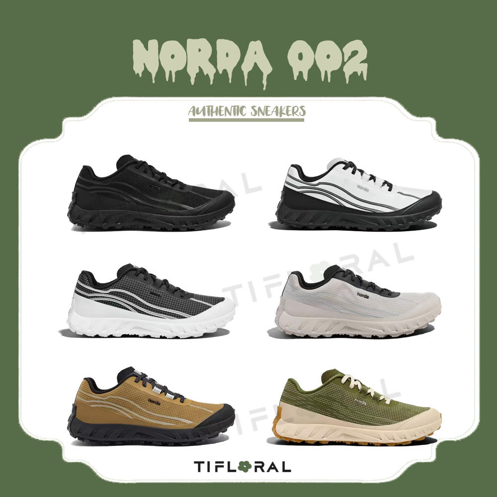 🤎ྀིྀི⋆แท้100% รับประกัน (พรีออเดอร์) NORDA 002 โมเดลชายและหญิง กีฬา รองเท้าวิ่ง (TFO002MSTHBLK/TFO00