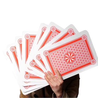4X ขนาดใหญ่จัมโบ้เล่นไพ่ 12x17 ซม.ยักษ์โป๊กเกอร์ดาดฟ้าขนาดใหญ่ตัวอักษรตลกครอบครัว Party & Carnival เกมอุปกรณ์สําหรับผู้ใหญ่และเด็ก