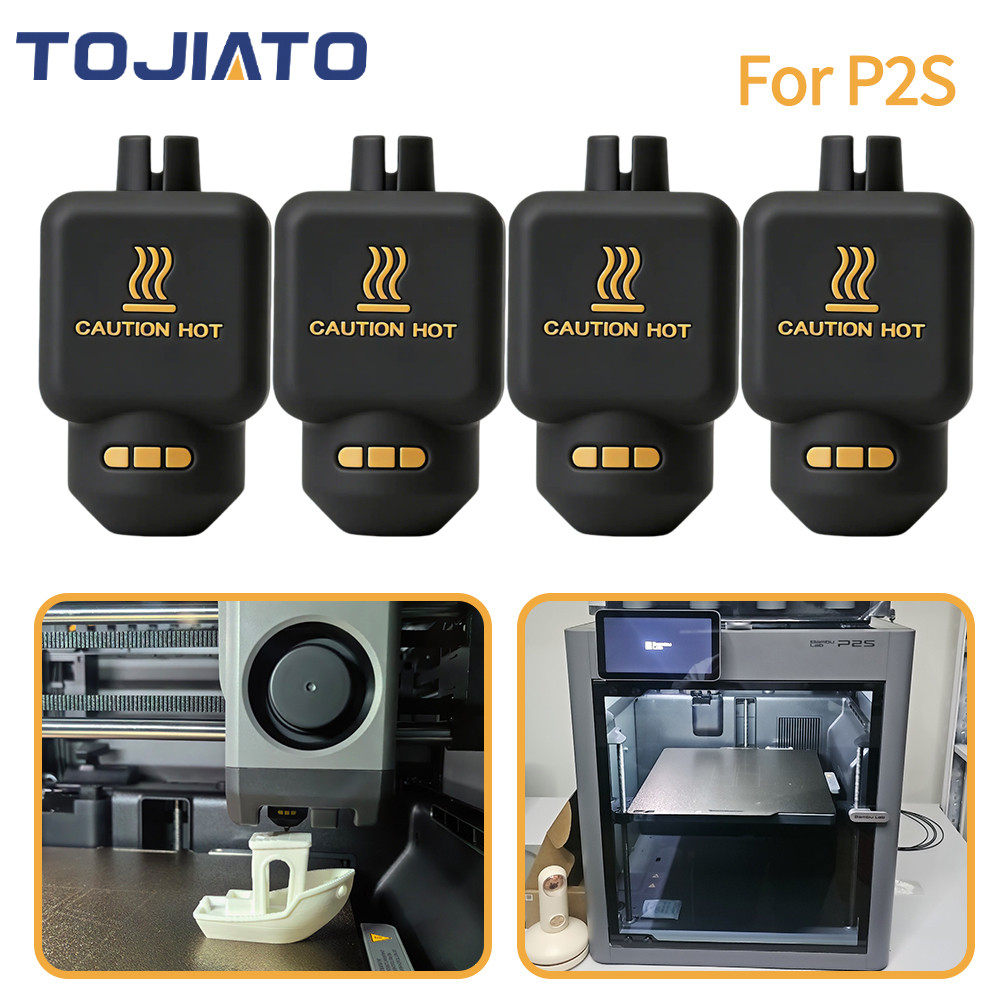 สําหรับถุงเท้าซิลิโคน Benmb Lab P2S ทนความร้อน 300°C Dust-proof Bambulab P2S A1 A1mini Hotend Protec