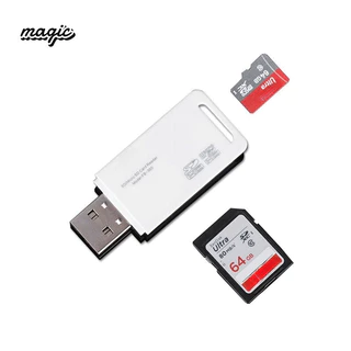 2in1 TF+SD card reader การ์ดรีดเดอร์ USB3.0 USB2.0 ขนาดเล็ก รองรับ TF Card และ SD Card