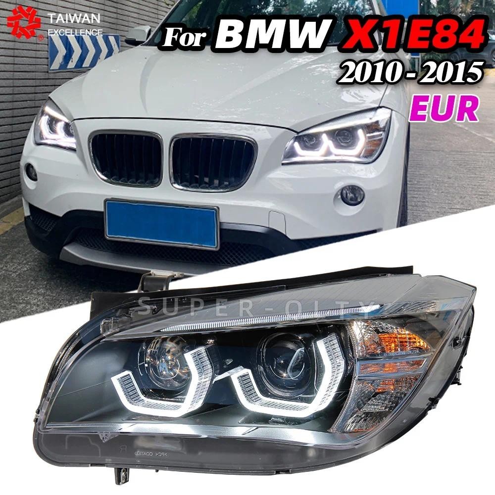ไฟหน้าสําหรับ BMW X1 2010-2015 E84 LED ไฟหน้า DRL ไฟเลี้ยว High Beam Angel Eye โปรเจคเตอร์เลนส์ EUR 