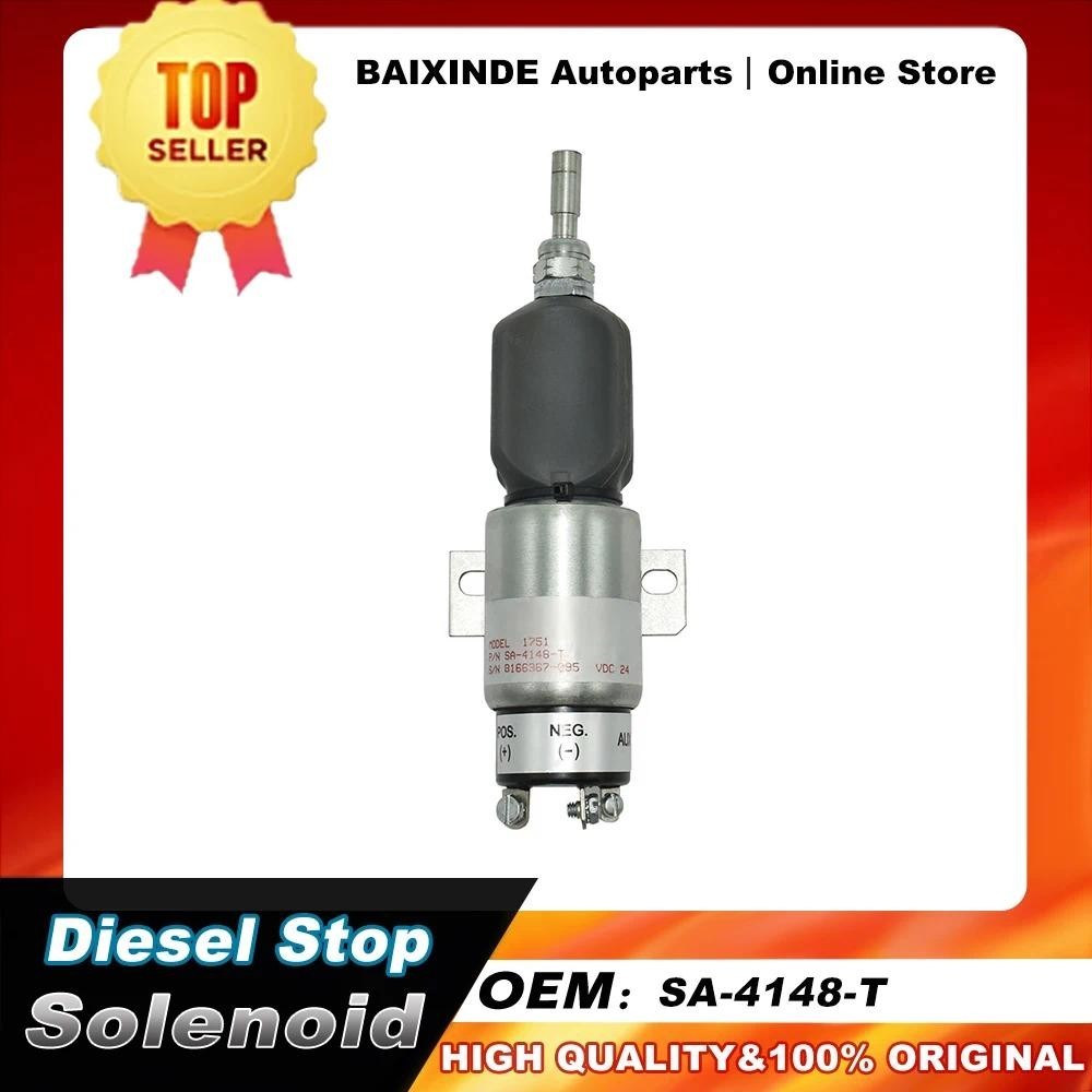 OEM SA-4148-T 1751-24E7U1B1A SA4148T ดีเซลหยุด Solenoid สําหรับ Hyundai R160LC-7 คุณภาพสูงรถอุปกรณ์เ