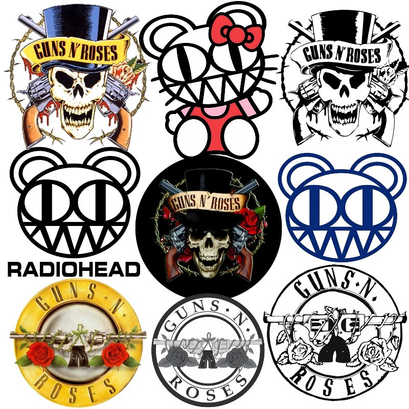 สติ๊กเกอร์_radiohead_LOGO_ถ่ายเทความร้อน_สำหรับตกแต่งรถและบ้าน_ทำความสะอาดง่าย