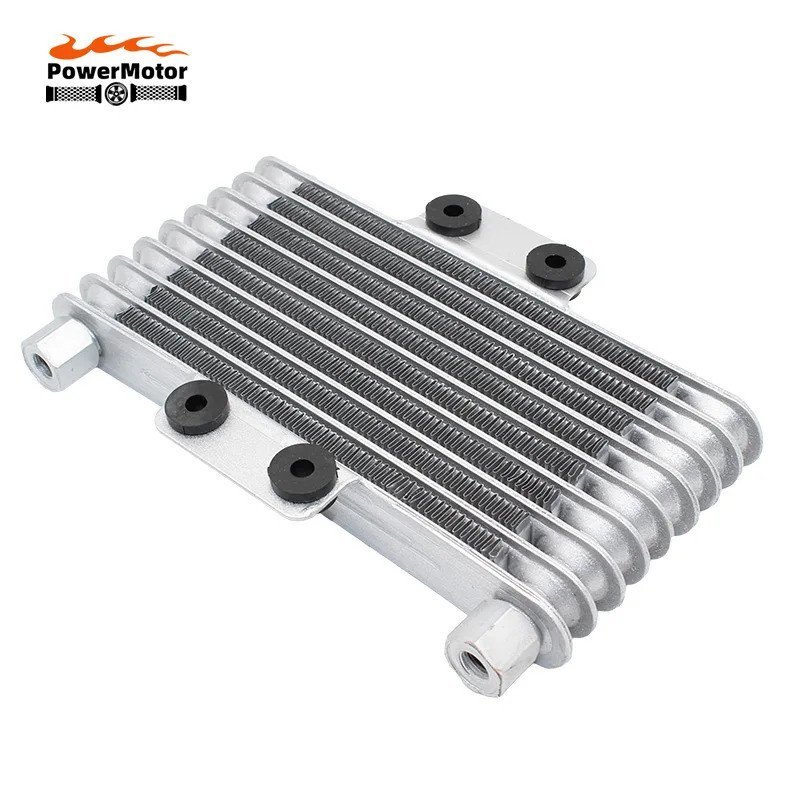 Moto น้ํามัน Cooler หม้อน้ํารถจักรยานยนต์ Fit Cooling เครื่องยนต์อลูมิเนียม 125ml 125CC-250CC อะแดปเ
