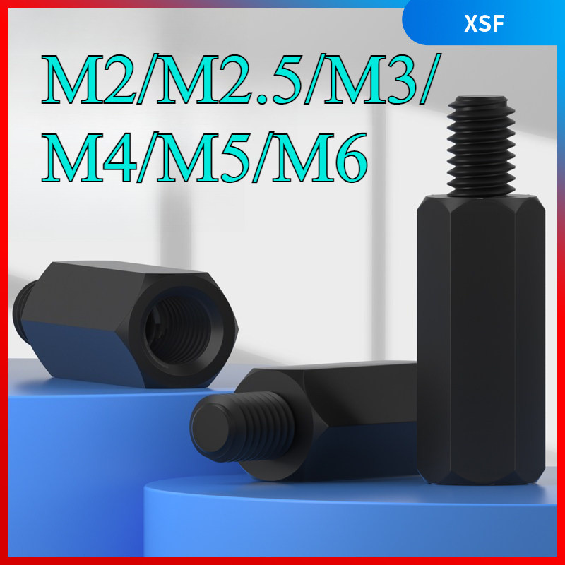 คอลัมน์ไนลอนหกเหลี่ยมหัวเดียว, คอลัมน์แยก, คอลัมน์รองรับ, คอลัมน์สเปเซอร์, สกรูแกนพลาสติ M2/M2.5/M3/