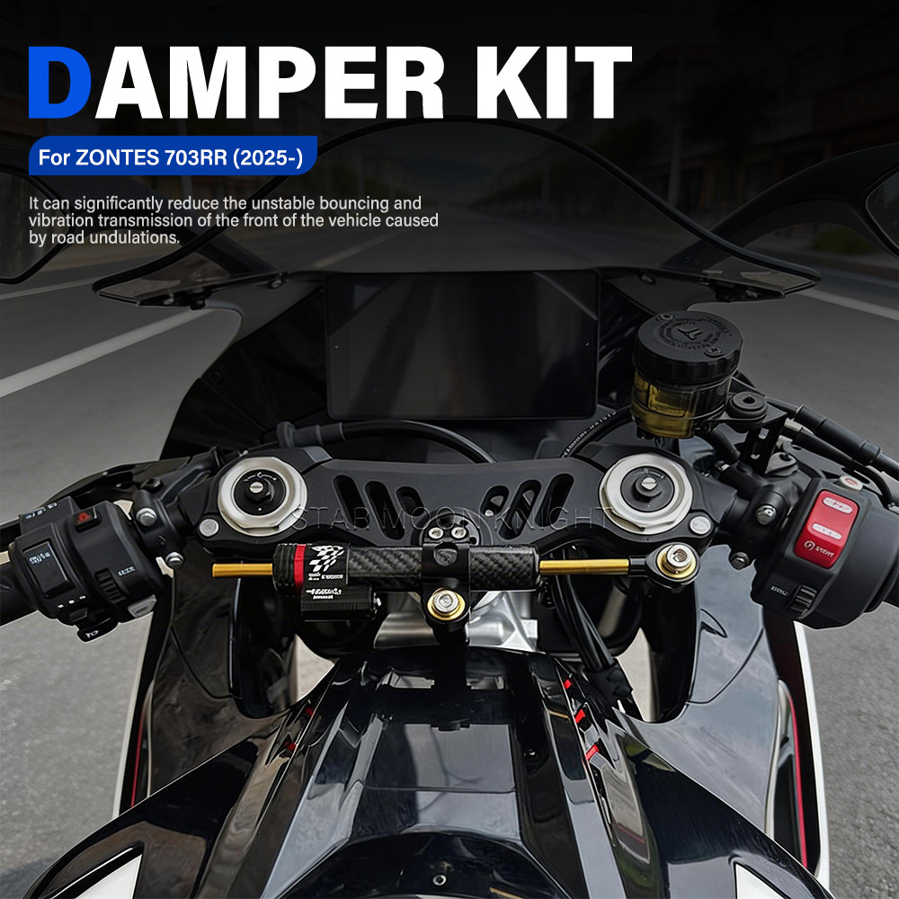 สําหรับ Zontes 703RR 703 RR 2025 รถจักรยานยนต์ Stabilizer พวงมาลัย Damper ติดตั้งชุด