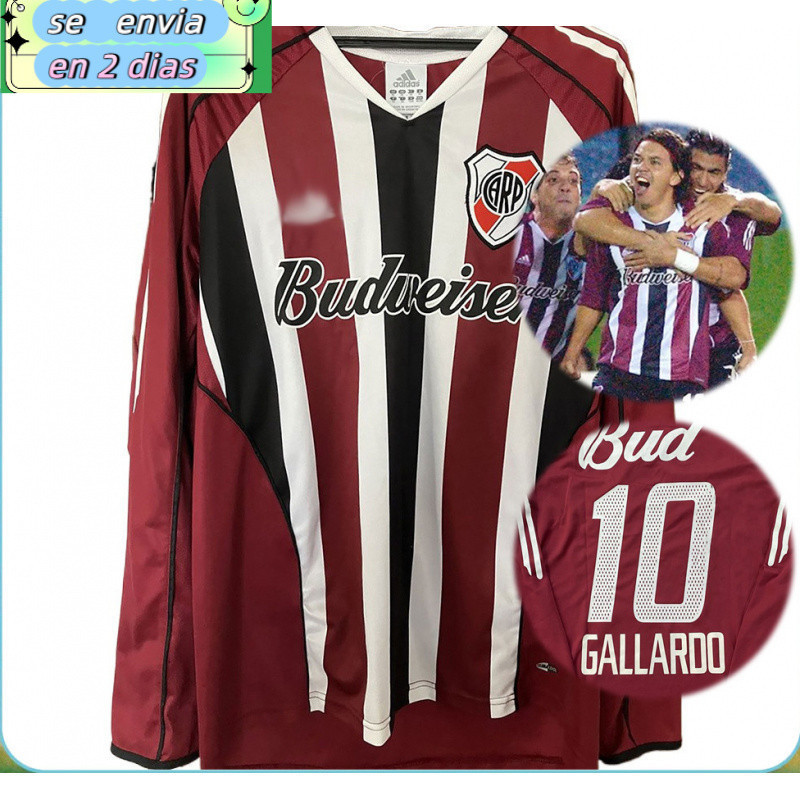River Plate Away Jersey 2005-2006 เสื้อฟุตบอลแขนยาว Retro