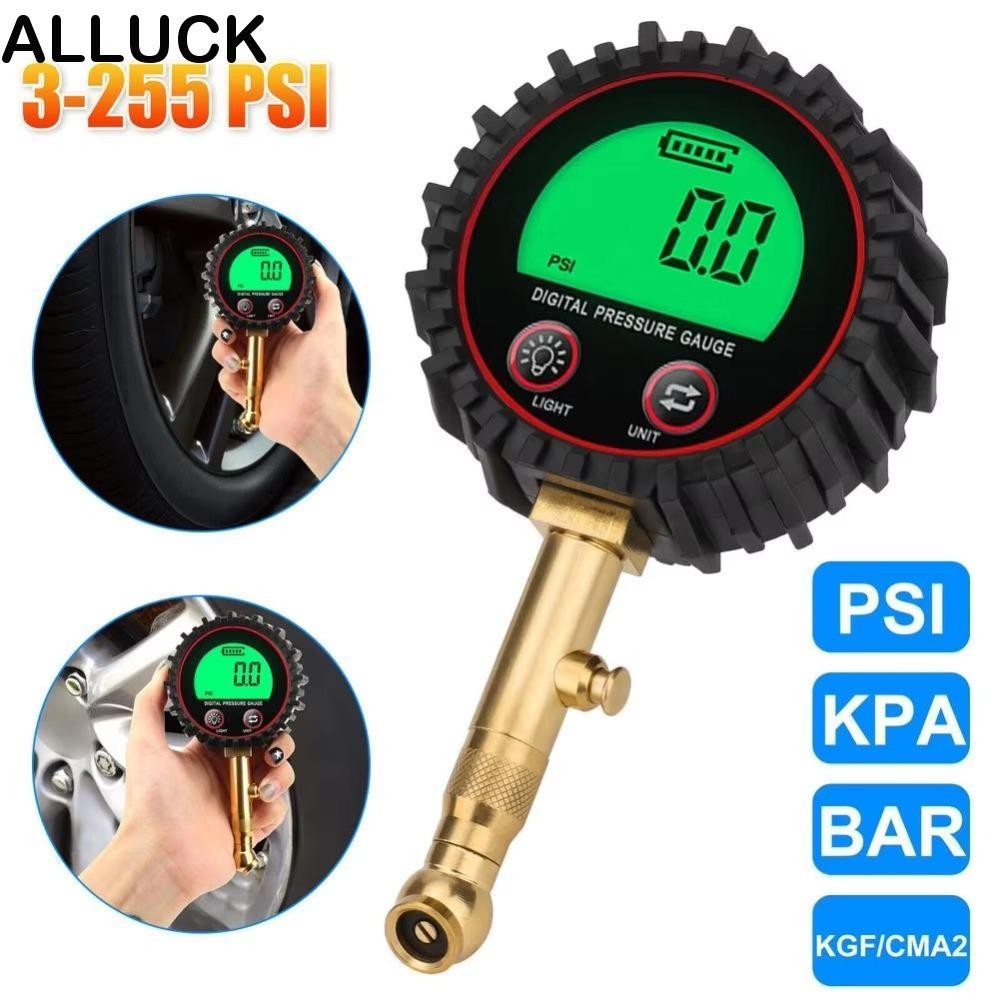 ALLUCK Clamp Air Pressure Gauge, 3-255PSI Heavy Duty Digital Tyre Pressure Gauge, ความแม่นยําสูงที่ถ