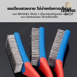 แปรงลวดสแตนเลสวกสบายเหมาะสํา แปรงลวด 8 แถว,ตะกรันเชื่อม สิ่งสกปรก และสี การขัดเงาของเก่า