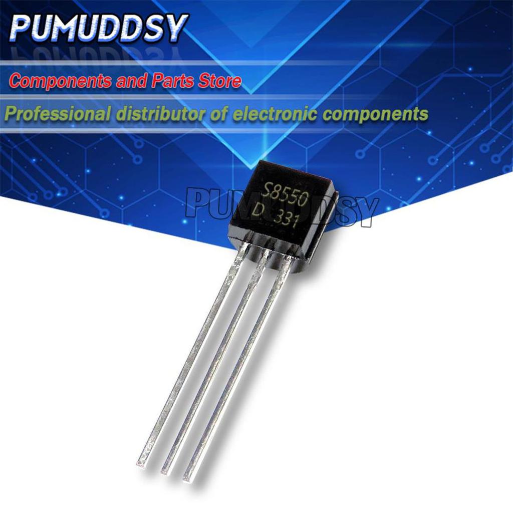 100PCS S8550 TO92 S8550D TO-92 8550 ทรานซิสเตอร์ PNP 0.5A IC