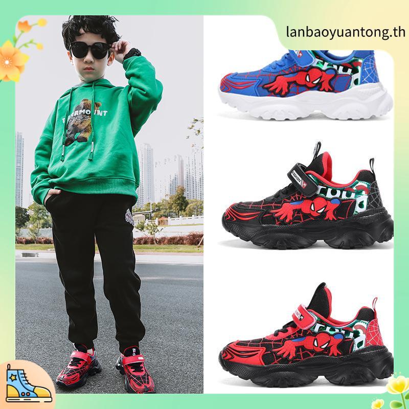 Cool Spiderman Fashion Boys LED Boots 3-7 Years / Vel Spider Light Up Boots for Boys Play Gift / Cas