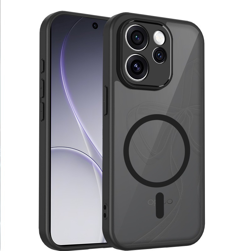 OPPO Reno 15 Pro Max Reno 15F 15 Pro Mini หรูหราโปร่งแสง Matte เคสโทรศัพท์แม่เหล็กป้องกันกล้องกันกระแทกปกแข็งซิลิโคน