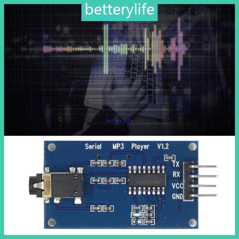 BTF YX5300 UART TTL ควบคุม MP3 เครื่องเล่นเพลงโมดูลสนับสนุน MP3 โมดูลสําหรับรถยนต์นําทางอัตโนมัติอุป