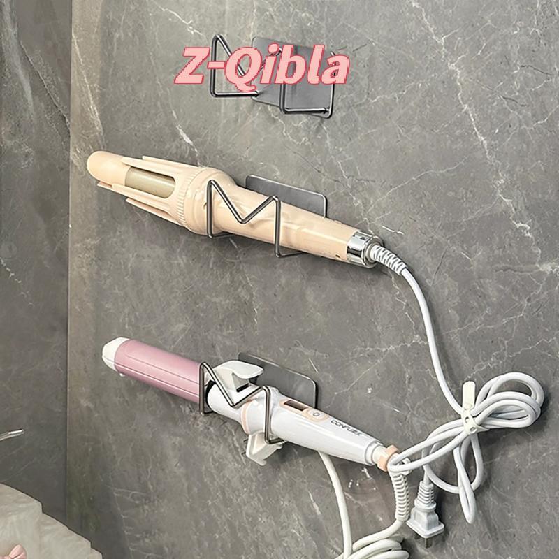 [Z-Qibla-t] ที่วางเครื่องเป่าผมติดผนัง Hair Curler Straightener Stand Self กาวสแตนเลสเก็บ Ra ห้องน้ํา Organizer