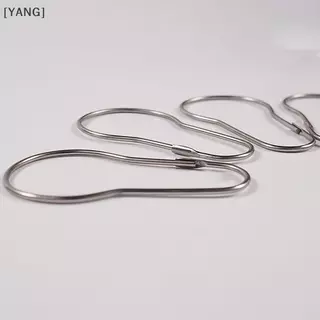 [YANG] 10/20pcs ผ้าม่านเปิดมะระแหวน Carabiner พวงกุญแจคลิปผ้าม่านหน้าต่าง Hook Bath ผ้าม่าน Rods Clamp อุปกรณ์เสริม null