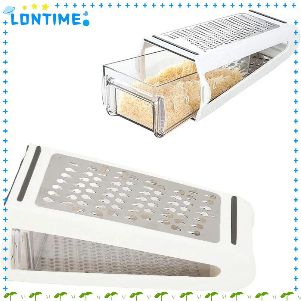LONTIME เครื่องขูดชีสใบมีดสองด้าน, สแตนเลส, มัลติฟังก์ชั่นสําหรับครัว, ตัดแครอท, เครื่องมือในครัว