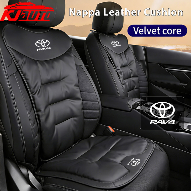Toyota RAV4 Nappa หนังรถที่นั่งเบาะหนา Anti-Slip สําหรับด้านหน้าและด้านหลังที่นั่งสําหรับ RAV4 XA10 