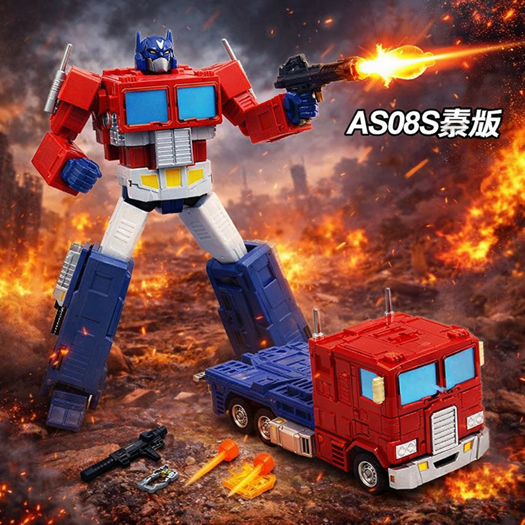 ASTOYS Optimus Prime Transformation ของเล่น KO SS86 รุ่น G1 การสร้างแบบจําลอง C-Class Commander