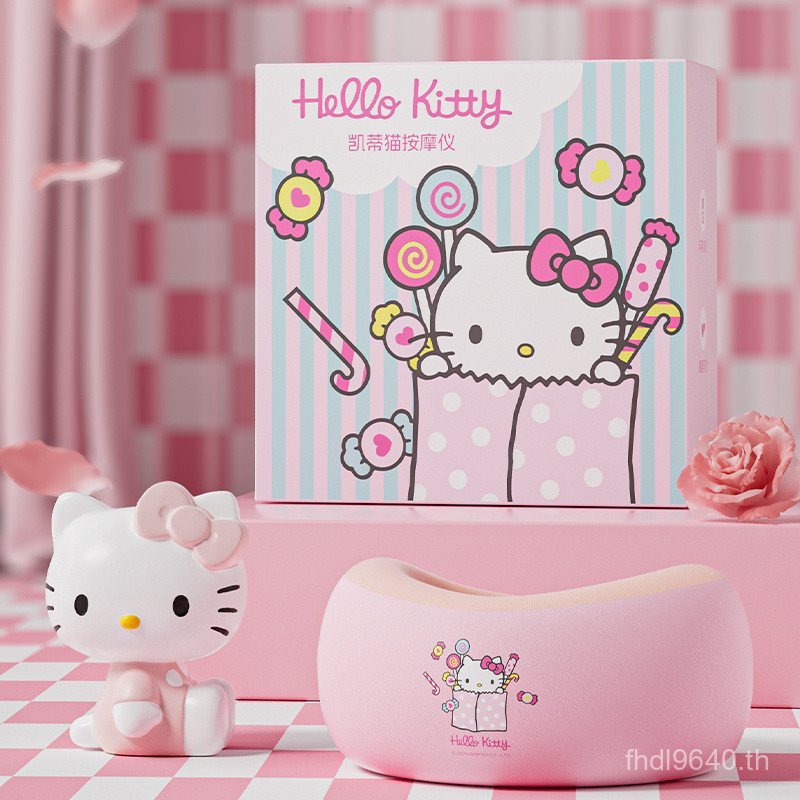 Hello Kitty Kuromi นวดคอสนับสนุนมัลติฟังก์ชั่คอสนับสนุน u-รูปในครัวเรือน DS014 นวดหมอนนวด N95A