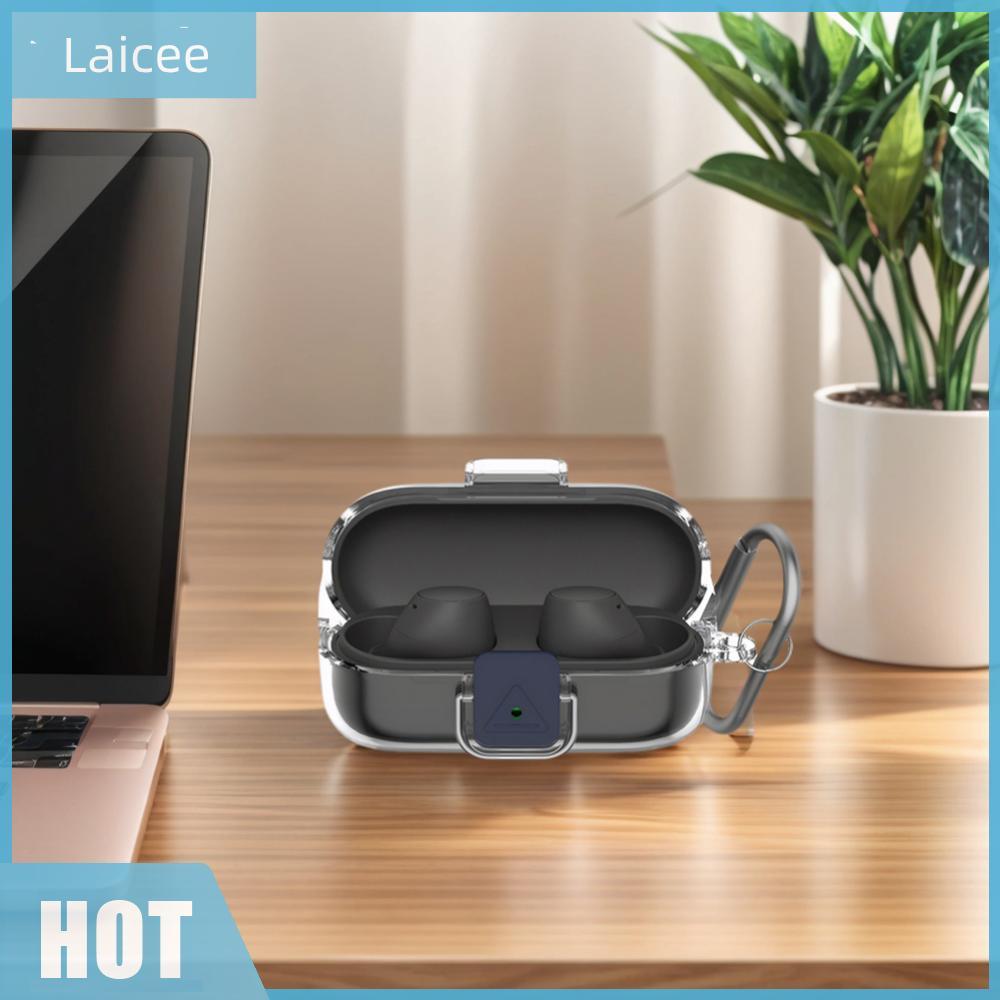 [Laicee.th] TPU เคสใสสําหรับ Sony WF-C510 เคสผิวป้องกันหูฟังกันกระแทกพร้อมเคสหูฟัง Carabiner สําหรับ Sony WF-C510 ชาร์จกรณี