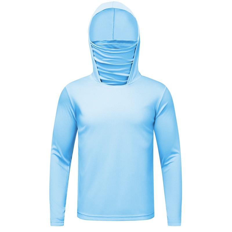 เสื้อกันแดด UV UPF50 แบบมีฮู้ด ทำจากผ้าไหมน้ำแข็ง ใส่สบาย