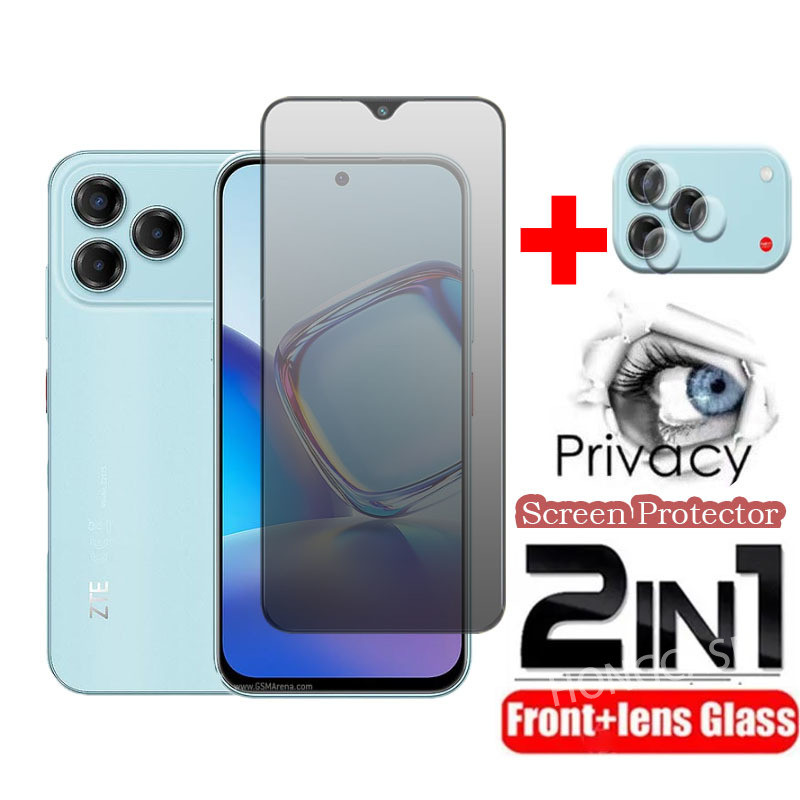 ป้องกันหน้าจอสําหรับ ZTE Blade V80 Max Design Nubia V 80 Pro 5G 2025 3D ความเป็นส่วนตัว Anti-Spy กระจกนิรภัยเต็มรูปแบบกล้องเลนส์ฟิล์ม