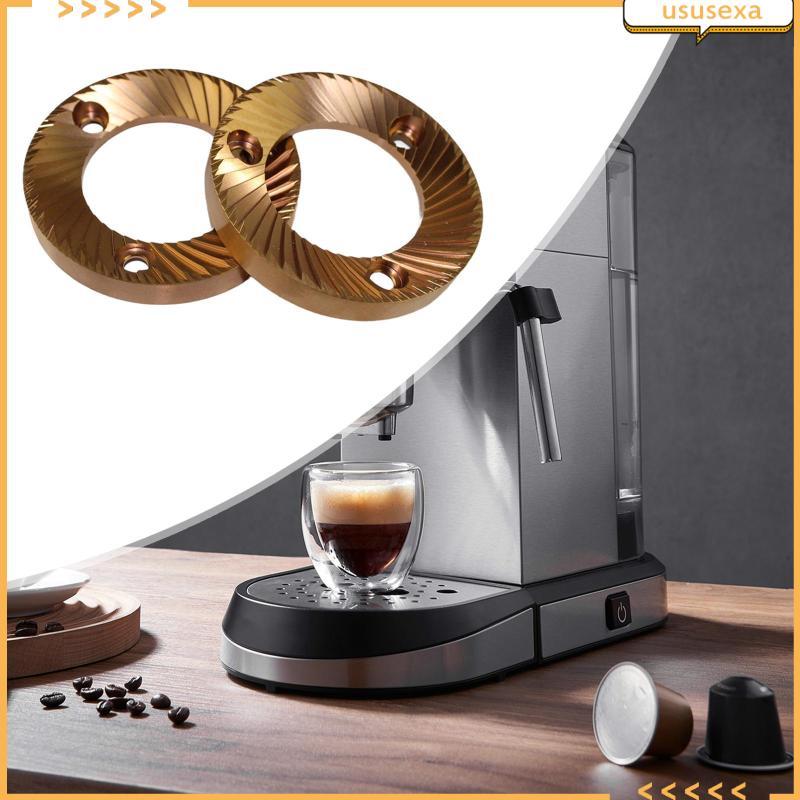 [Ususexa] เสี้ยนเอสเปรสโซ 2 ชิ้น 64 มม., เสี้ยนบดเอสเปรสโซ, ตุ้มกาแฟแบบแมนนวล Achieving สําหรับ DF64
