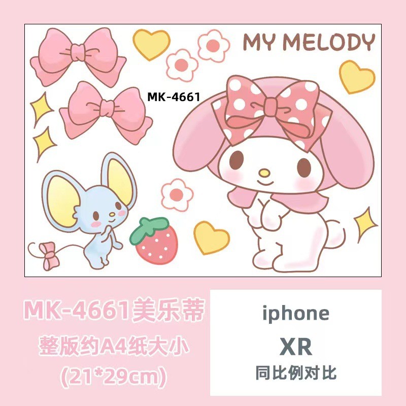 Melody สติ๊กเกอร์ติดรถยนต์ไฟฟ้า Kuromi การ์ตูนน่ารักตกแต่งรถจักรยานยนต์กระเป๋าเดินทาง Scratch Blocking ราคา ถูกที่สุด ดีลบีเคเค แกลเลอรีภาพที่ 6