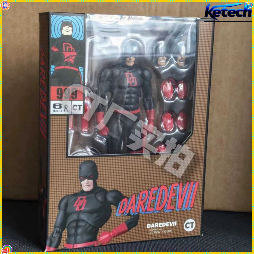 CT ของเล่น mafex999 การ์ตูนสีดํา Daredevil Action Figure Matt Murdock รุ่นสะสม