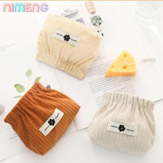 กระเป๋าใส่เหรียญและเครื่องสำอาง NIMENG แบบ CORDUROY ขนาดเล็ก…
