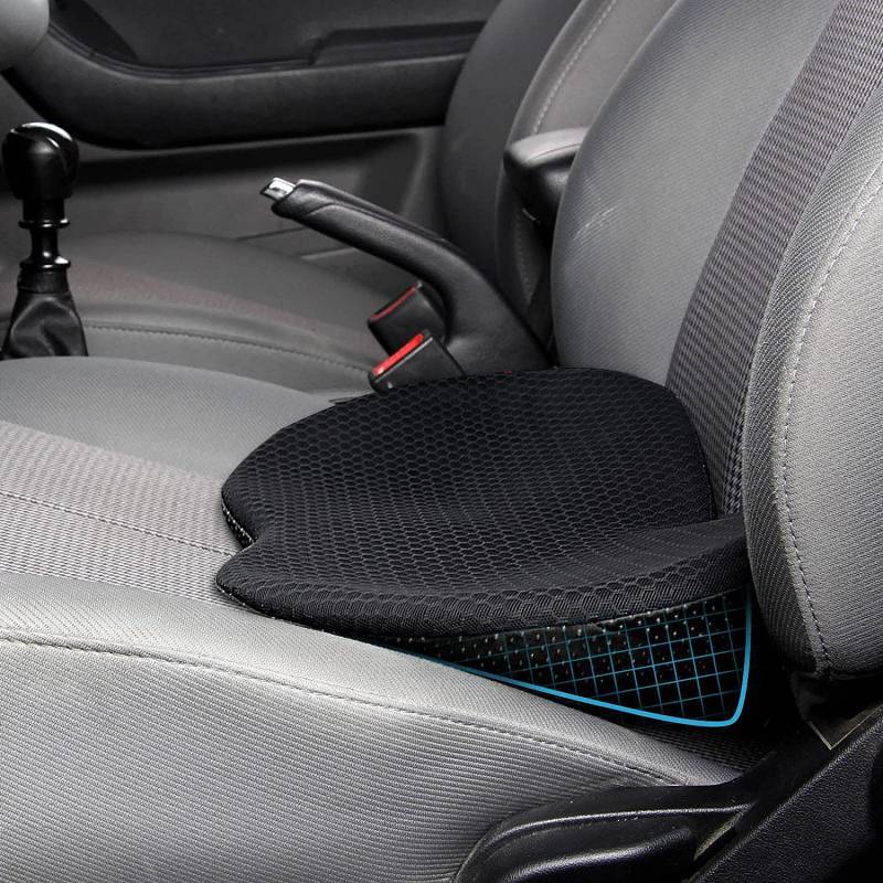 Car Small Cushion Seat Cushion Four Seasons Universal Butt Cushion Height Car Mats Small Waist Pad S