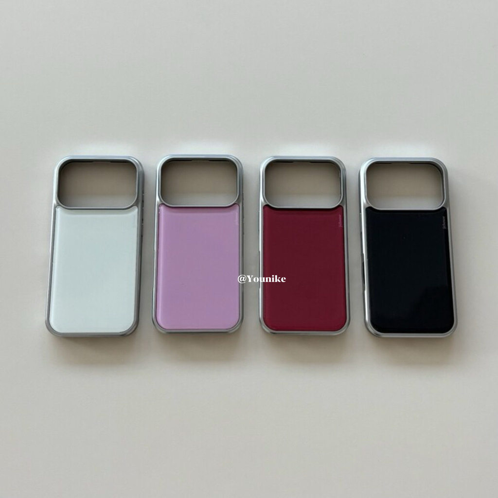 สไตล์เกาหลีสไตล์อินเรียบง่ายสีชมพูหวานสีทึบสดเหมาะสําหรับ iphone17pro/17promax เคสป้องกัน Apple 16 เคสโทรศัพท์ 16promax เคสป้องกัน 15 กันกระแทก 13/14 เคส 11/12