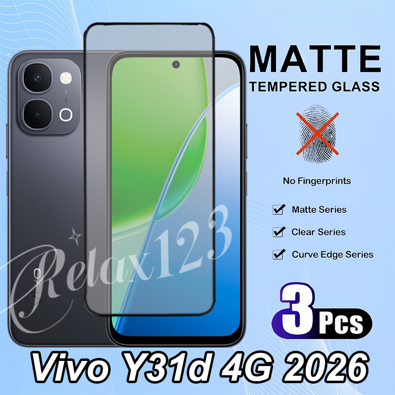 Vivo Y31d 4G 3PCS Matte Frosted Glass สําหรับ VIVO Y31D VivoY31d Vivo Y 31 d Y31d 31Y VIVO Y31 Pro 4