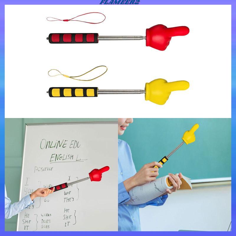 [Flameer2] Telescopic Pointer Finger Pointer Presentation Stick และครู Pointer Retractable พร้อมยืดห